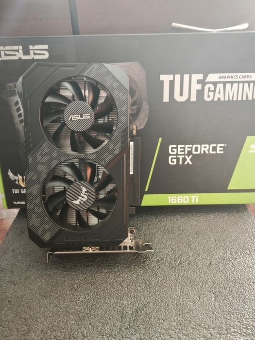Видеокарта ASUS TUF Gaming GeForce GTX 1660 Ti EVO 6GB (Идеальное состояние, обслужена)