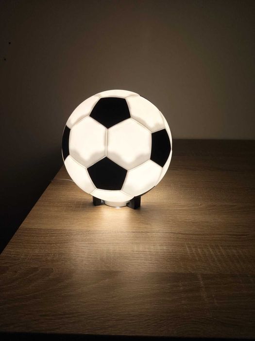 Luminária Bola de Futebol — Impressa em 3D