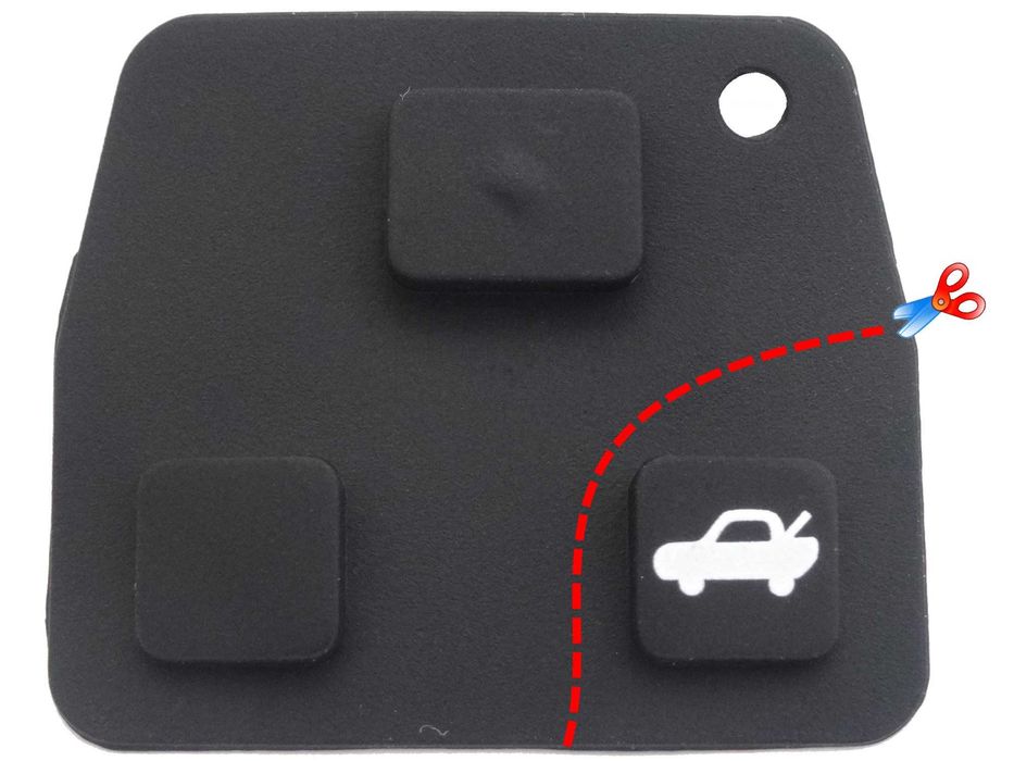 Kolekcja konfiguracja 2 przyciski kluczyk do Toyota logo