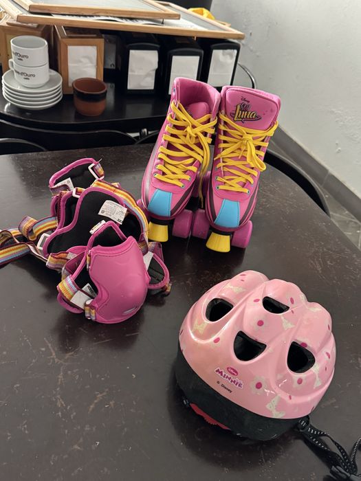 Conjunto patins menina