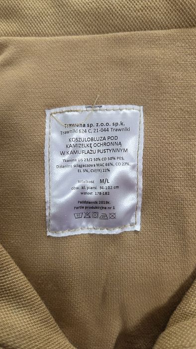 Koszulobluza pod kamizelkę ochronną M/L