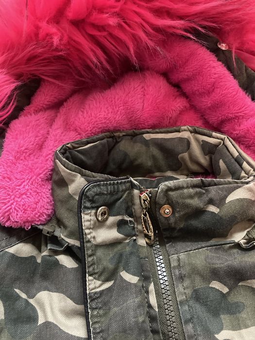 Kurtka zimowa parka moro 146-152