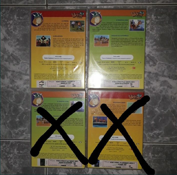 Lote de dvds da vickie