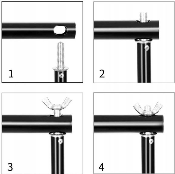 WYPRZEDAŻ Statyw Do Tła Fotograficznego Zestaw Teł Do Studia 200x200cm
