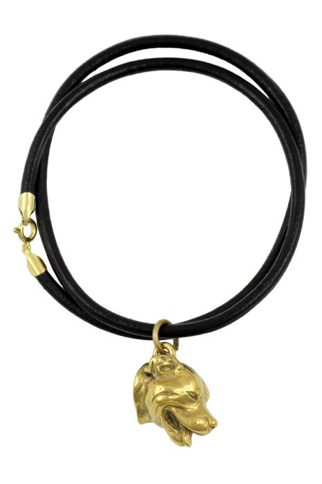 Staffordshire Bull Terrier naszyjnik pozłocony Art-Dog