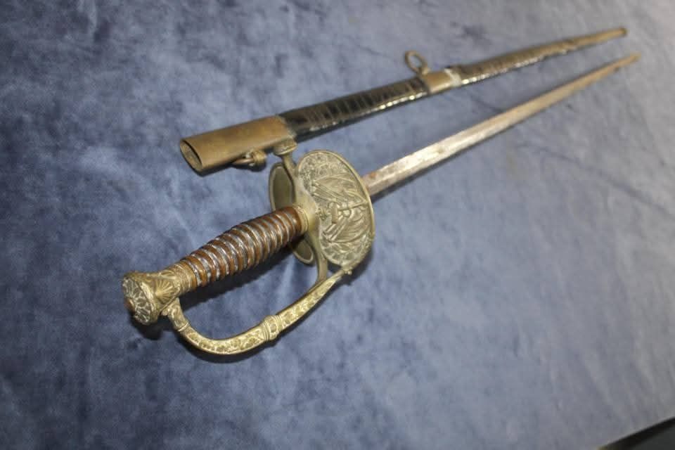Espada de oficial da marinha francesa séc 19