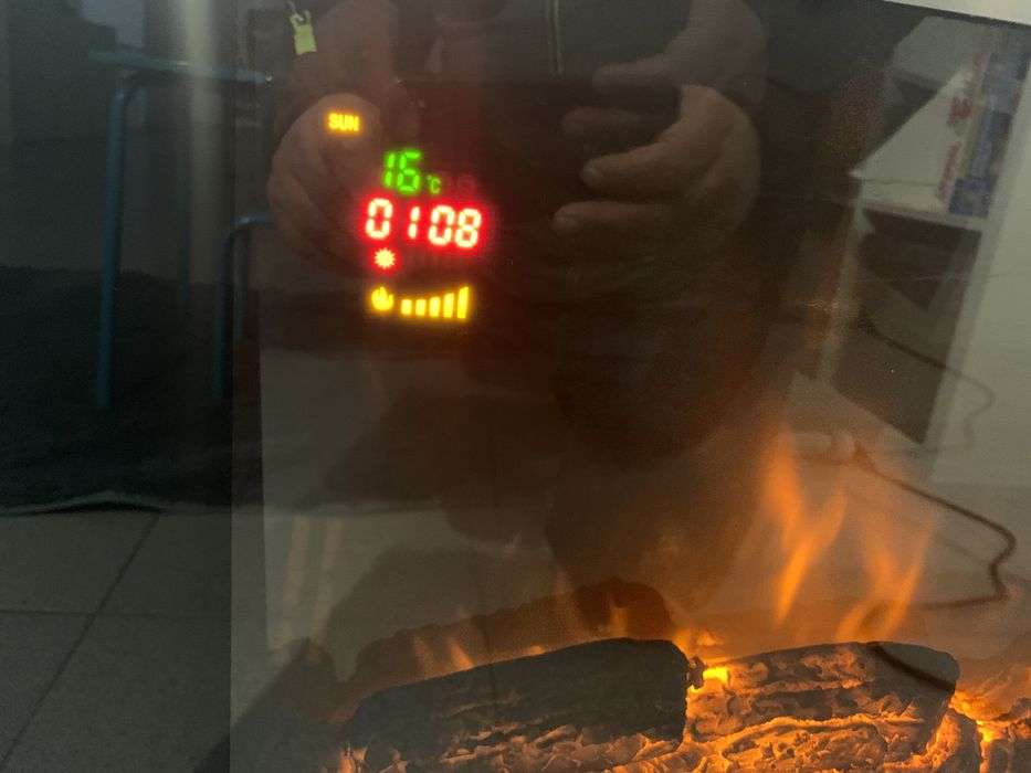 Vendo aquecedor efeito lareira com telecomando