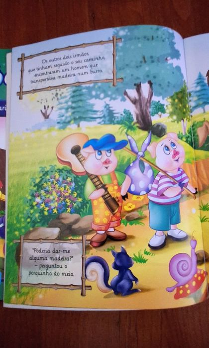 Os três porquinhos, Pinóquio e o Rato do campo e o rato da cidade