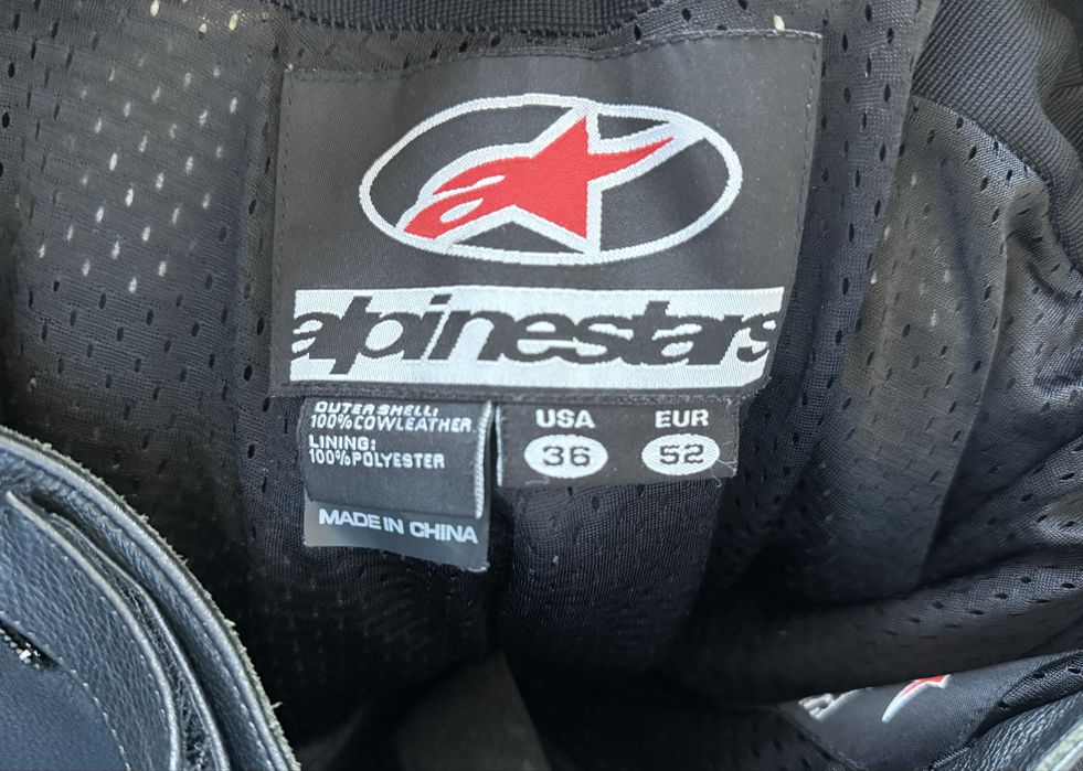 Alpinestars – męski skórzany kombinezon motocyklowy 2-częściowy