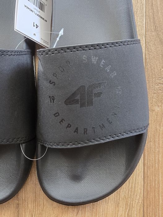 4F Klapki Unisex Wsuwane Lekkie Roz. 41 | Lato • basen • plaża • Wakacje