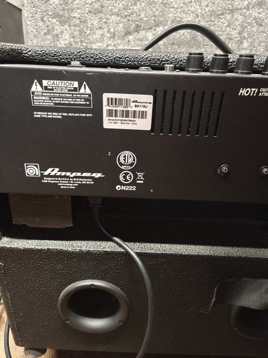 Combo basowe i zmacniacz piec Ampeg bass