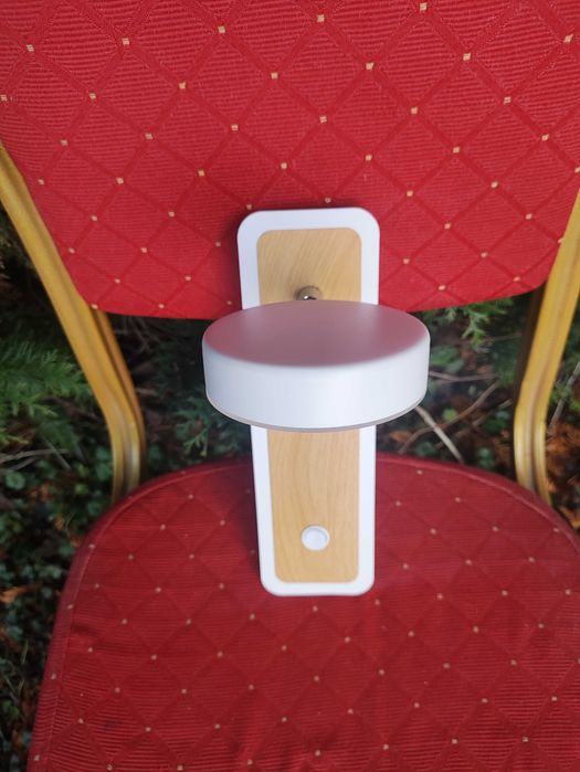 Lampa Ścienna Kinkiet na Ścianę Lampka Biała z włącznikiem nad Obraz