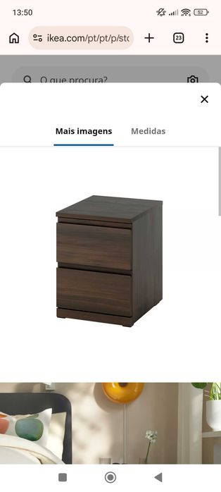 Cómoda IKEA STORKLINTA com 2 Gavetas
