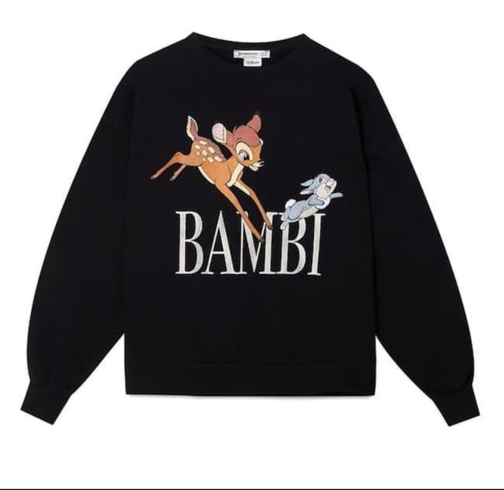 Bluza czarna Bambi Disney  Stradivarius S bawelniana