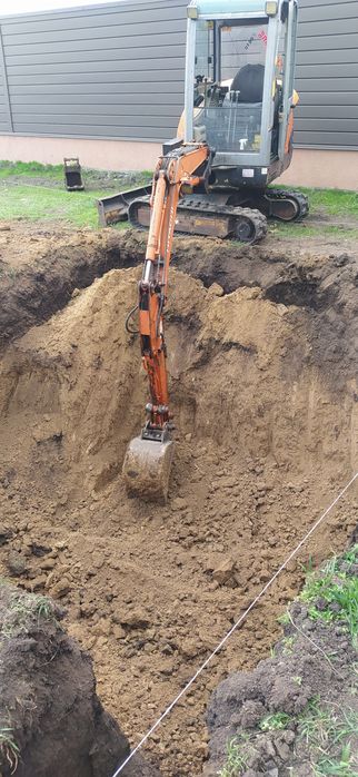 Мини екскаватор траншеї,басейни,планировка