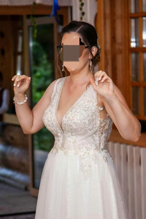 Suknia ślubna Adel na 170 cm wzrostu + obcas 9 cm