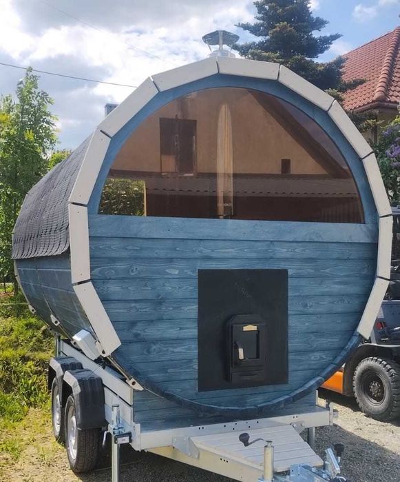 Sauna mobilna 300 cm z przedsionkiem (200+100), twój pomysł na biznes