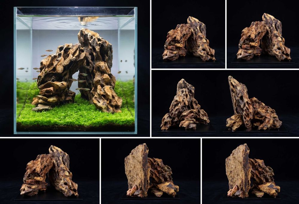 Gotowa aranżacja do akwarium Kostka 30x30 Dragon Stone Hardscape