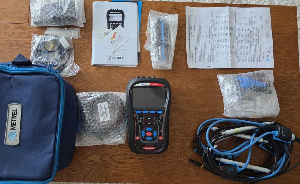 Miernik Metrel MI 2883 Energy Master – analizator jakości energii (sieci) + cęgi, pełny zestaw