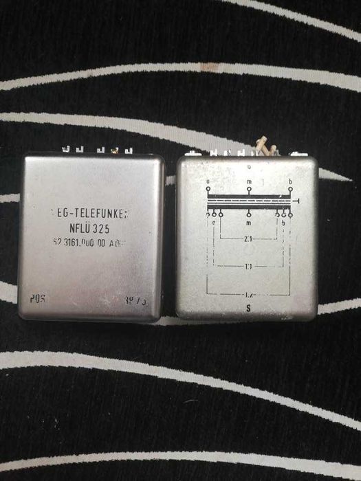 Pair vintage Telefunken NFLÜ 325 600ohm line transformers