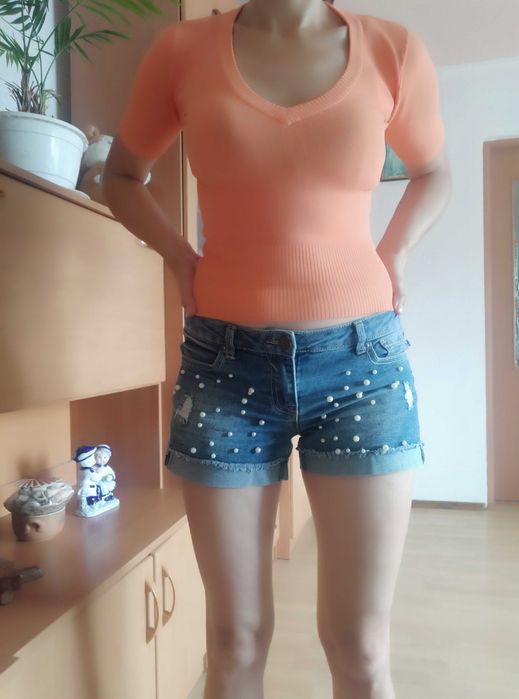 Bluzka pomarańczowa vintage