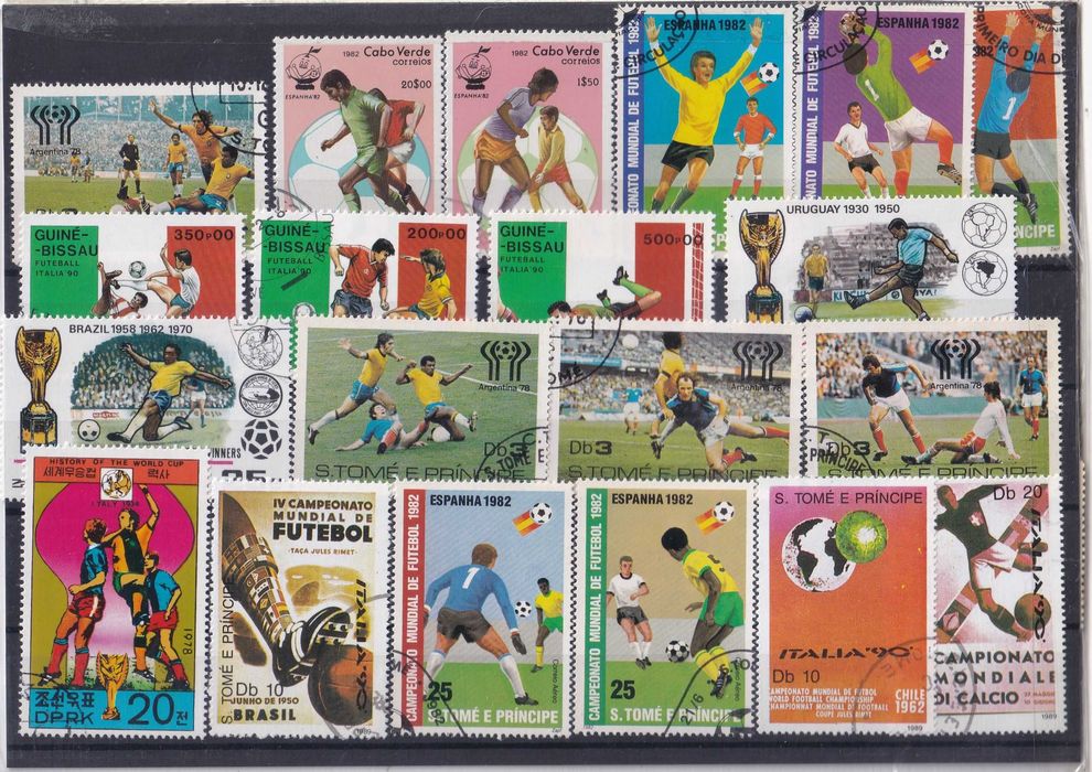 Selos (50) (Astronomia, Flores, Futebol, Jogos Olímpicos, Xadrez]