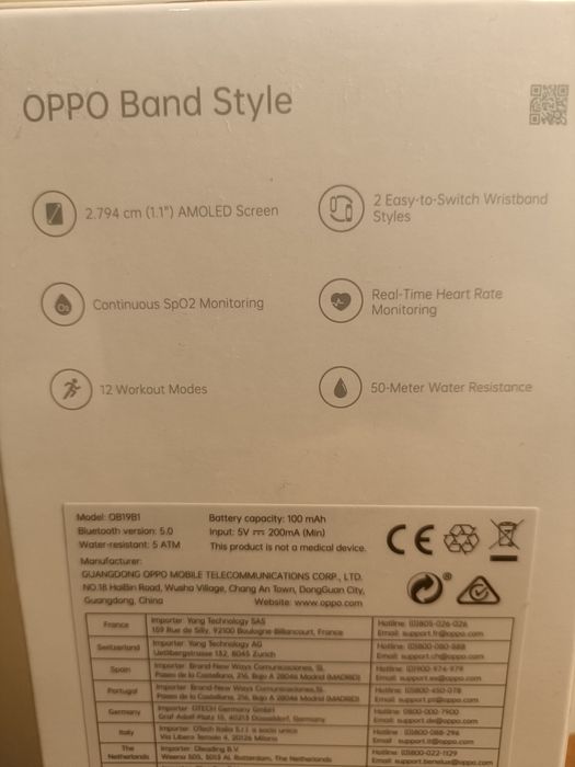 Pulseira Desportiva OPPO Band Style