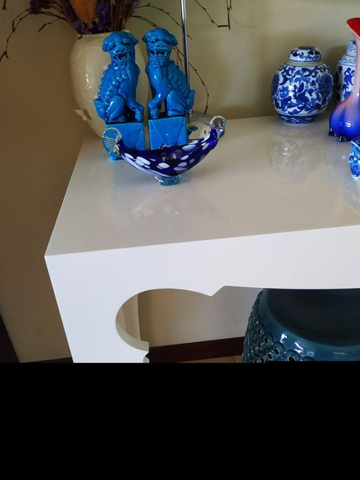 White Lacquered Console Table64751003220097122