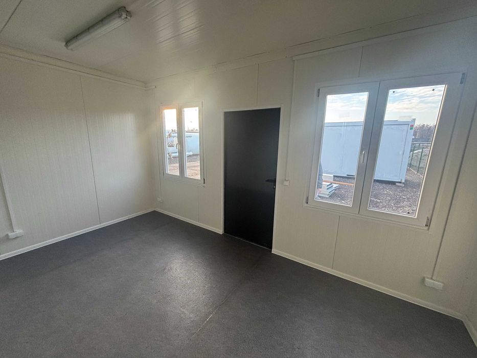 kontener biurowy, pawilon 3 x 5 metrów, klimatyzator