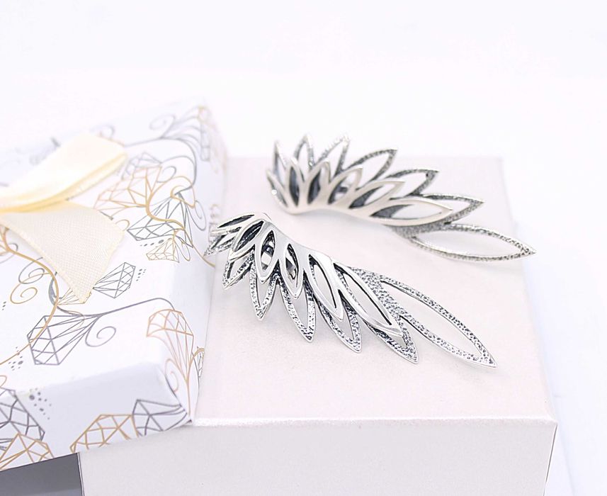 Srebrne kolczyki p.925/10,52g - Skrzydła