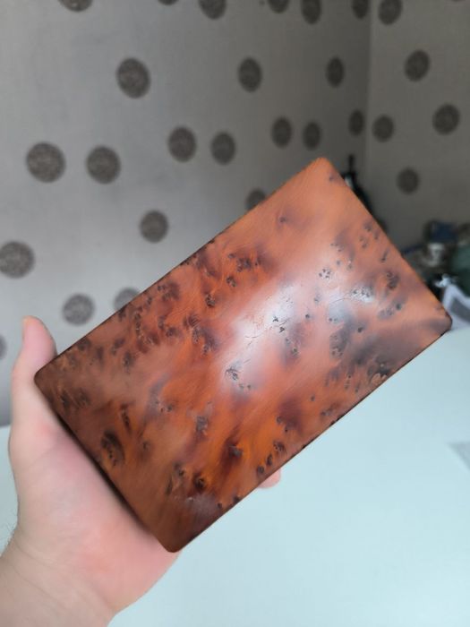 Винтажная шкатулка из  дерева туи.