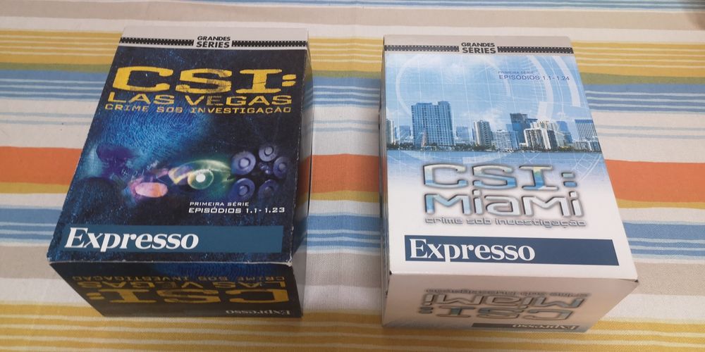 DVDs CSI Miami e CSI Las Vegas