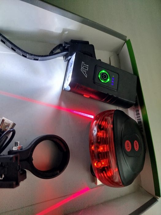 Nowe oświetlenie rowerowe laser speed
