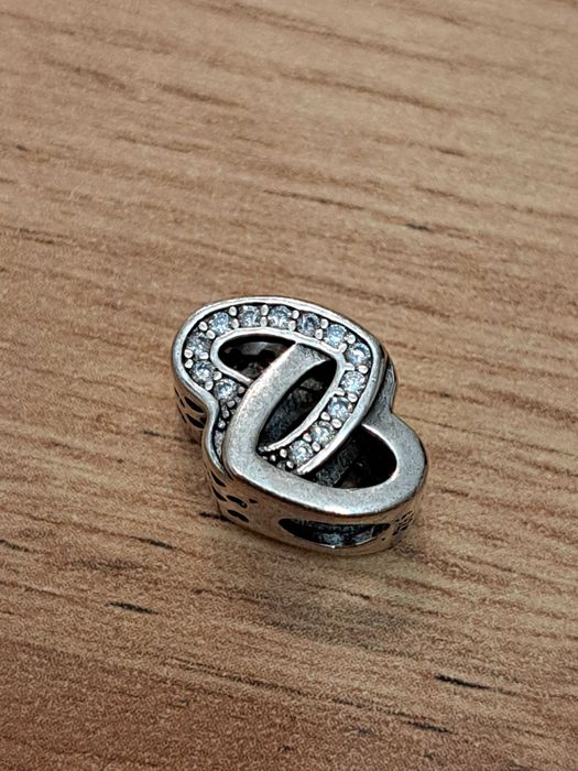 Charms, zawieszka, serce, milość, srebro 925