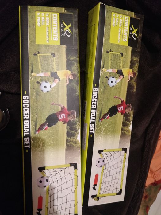 Bramka z piłką i pompką