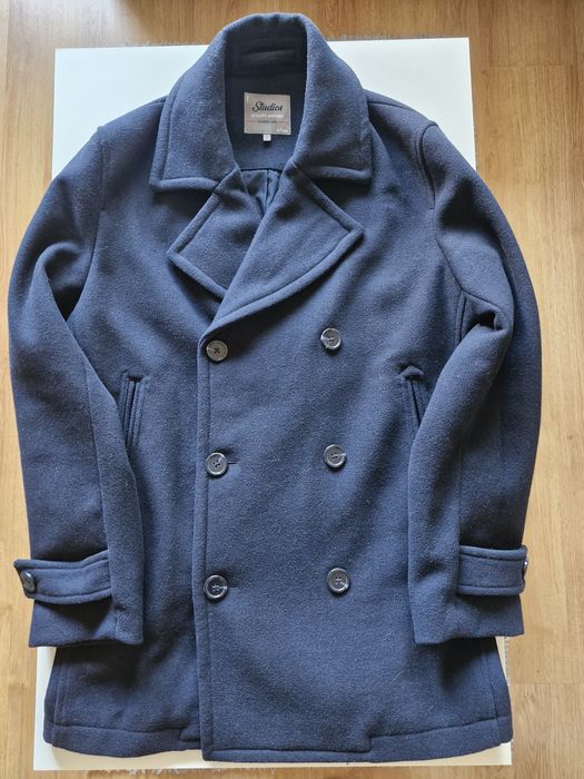 Kurta płaszcz Bosmanka Peacoat Jacket Navy Blue Granatowa Tchibo men