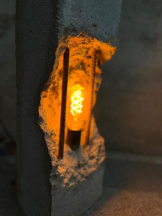 Lampa loft beton industrialna