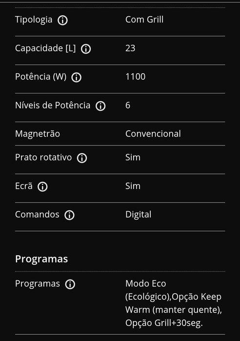 Microondas Samsung MG23K3515AS
