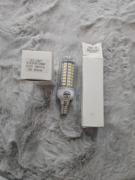 Żarówka LED E14 12W 72 SMD ciepła 2 szt.