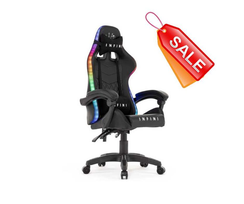 Fotel Gamingowy Gracza Infini RGB LED