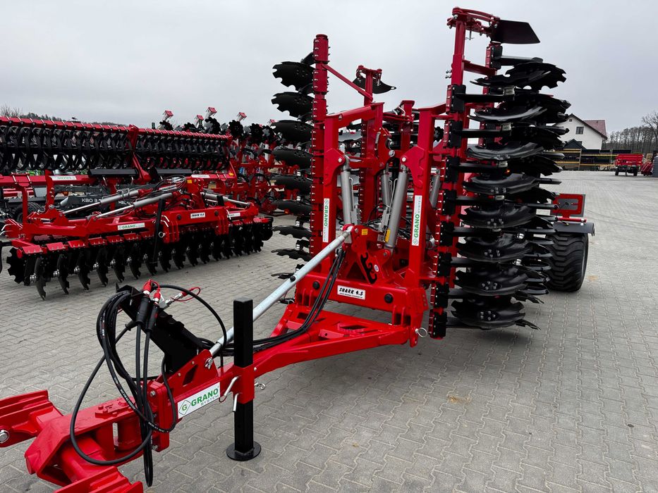 Brona talerzowa hydrauliczna Grano System SHS 4,0 m siłowniki wózek NOWY TYP