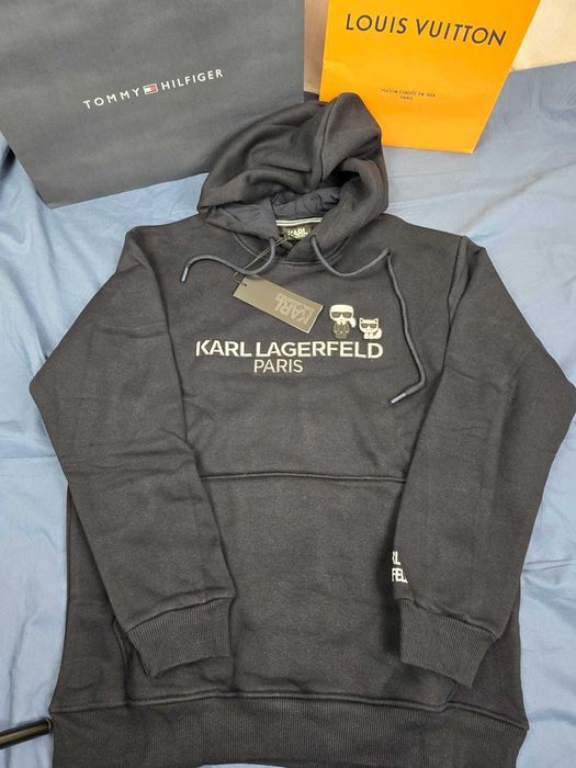 Bluza męska z kapturem Karl Lagerfeld kolory czarna premium M-XXXL