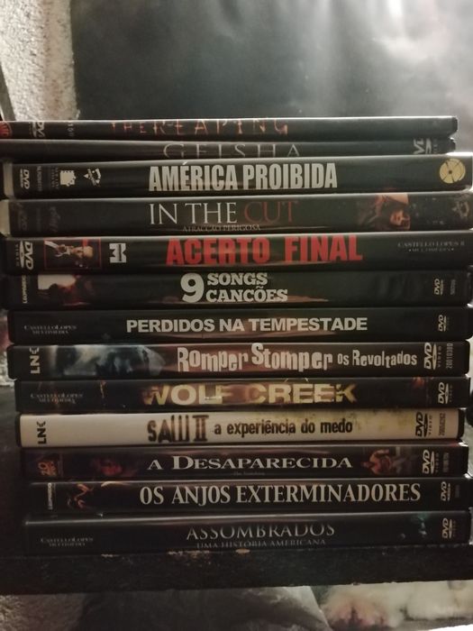 Dvds filmes novos, alguns ainda dentro da embalagem