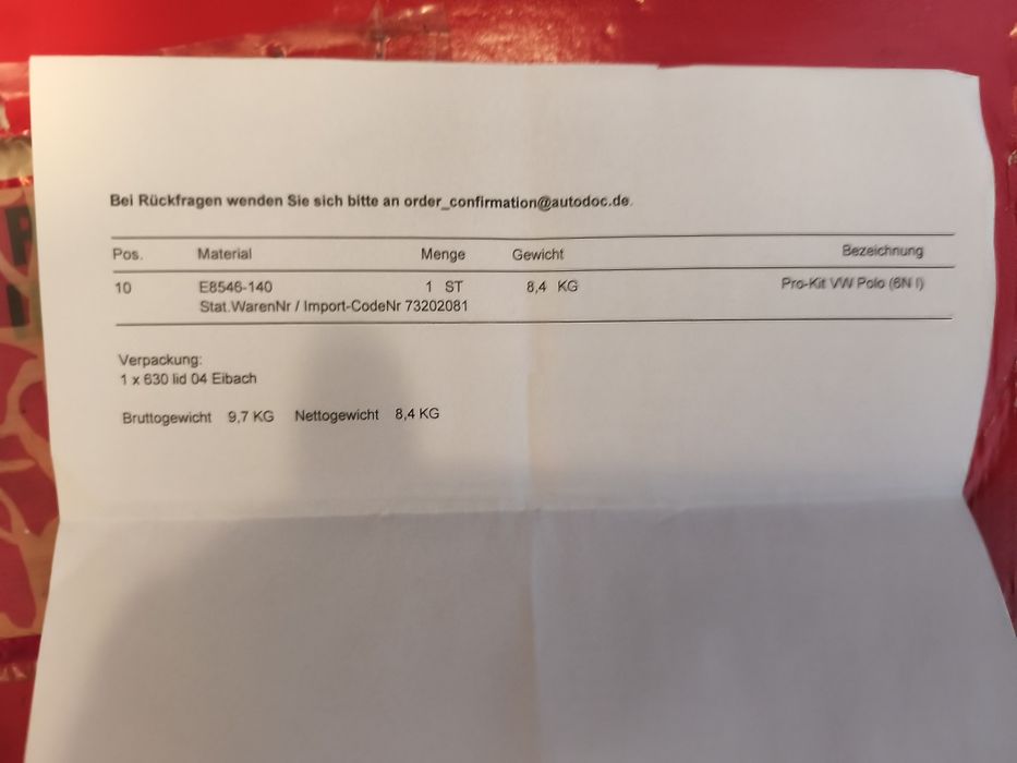 Molas eibech vw polo