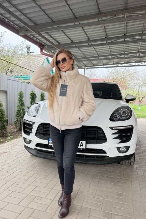 Шикарна норкова шуба , бомбер , нова, на блискавці , хутро nafa
