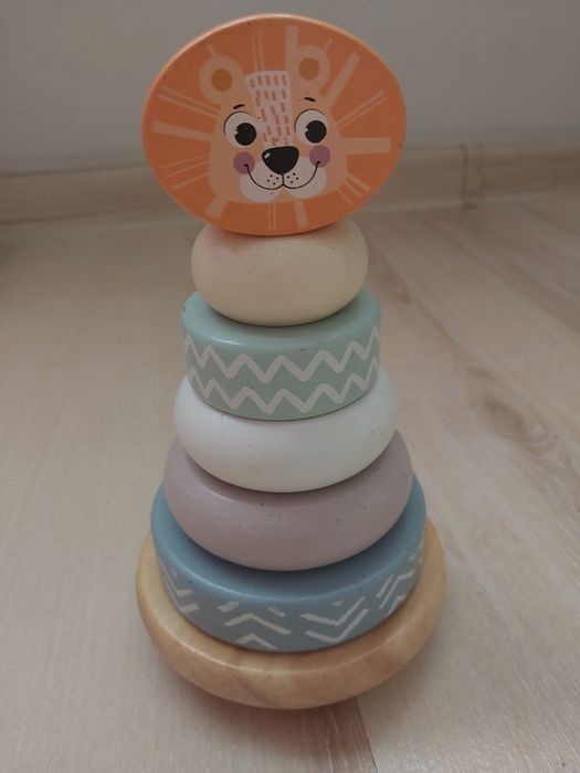 Piramida Układanka drewniana