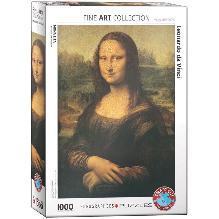 Puzzle 1000 Mona Lisa By Leonardo Da Vinci 6000-1203 Eurographics Nowa Nieużywana