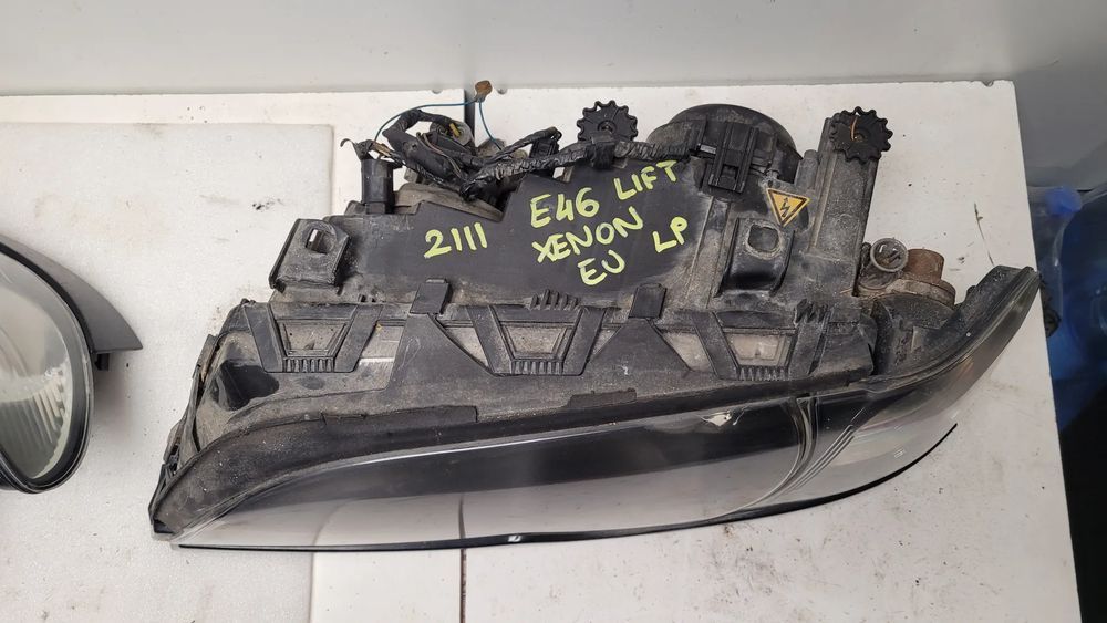 lampy xenon bmw e46 lift l+p