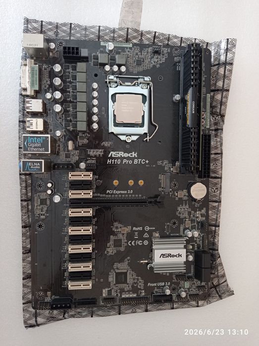 ASRock H110 Pro BTC+ / Intel Pentium G4560 / 2x8gb