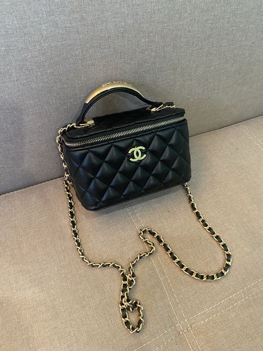 Сумка chanel lambskin чорна